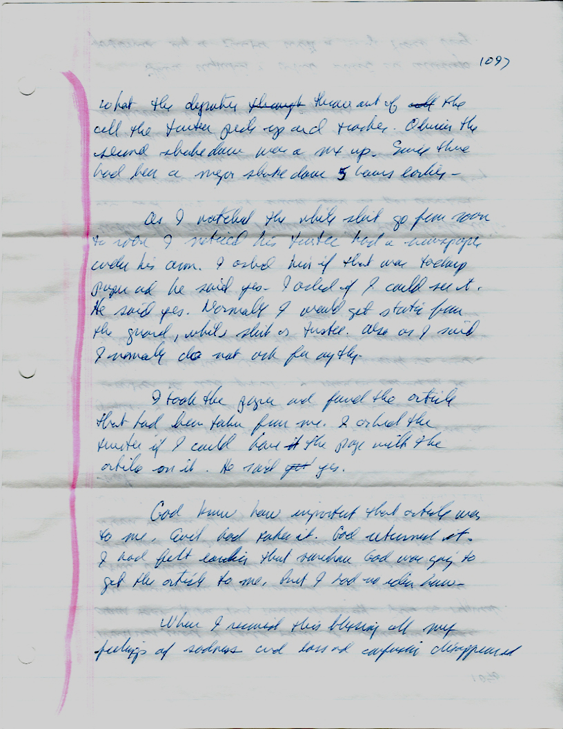 Dr John WorldPeace 2008 Prison Journal